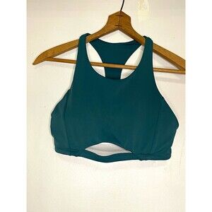 Alphalete Women's small emerald Green Racerback  Sports Bra padded